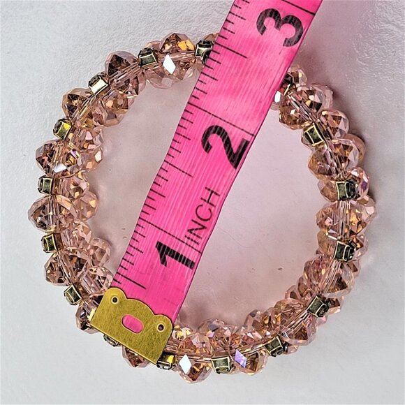 PINK Sparkling Crystal Wrap Bracelet - Picture 10 of 13